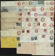 UNITED STATES: 35 Covers Used Between 1885 And 1900, Most Of Fine Quality, Some With Interesting Cancels! - Otros & Sin Clasificación