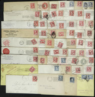 UNITED STATES: 57 Old Used Covers, Most Of Fine Quality. There Are Cancels Of Varied Towns, Many Very Interesting! - Otros & Sin Clasificación