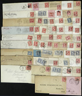 UNITED STATES: 57 Old Used Covers, Most Of Fine Quality. There Are Cancels Of Varied Towns, Many Very Interesting! - Otros & Sin Clasificación