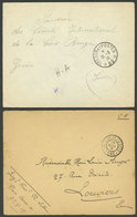 FRANCE: 2 Covers Used In 1915 And 1917 Without Postage, With Marks Of "TRESOR ET POSTES"" - Autres & Non Classés