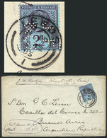 GREAT BRITAIN: Cover Sent From Leeds To Buenos Aires On 12/DE/1895, Franked With 2½p. With "J.F. & Co." PERFIN, VF Quali - Altri & Non Classificati