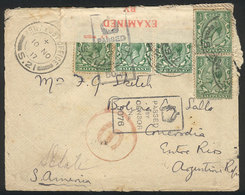 GREAT BRITAIN: Cover Sent By A Soldier At The War Front, Franked With 5x ½p. Cancelled "ARMY POST OFFICE S.21 - 10/NOV/1 - Altri & Non Classificati