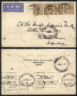 GREAT BRITAIN: Airmail Cover Sent From Shotton To Buenos Aires On 26/OC/1934 By Air France, Transit Backstamp Of Paris,  - Other & Unclassified