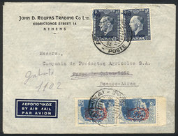 GREECE: Airmail Cover Sent From Athens To Buenos Aires On 22/DE/1947, VF Quality! - Andere & Zonder Classificatie