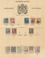 NETHERLANDS: Old Collection Mounted On Pages, Very Interesting, Fine Quality, Yvert Catalog Value €1,390+, Low Starting  - Colecciones Completas