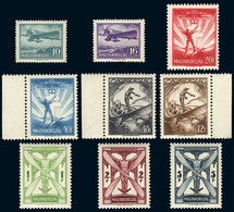 HUNGARY: Yvert 26/34, Complete Set Of 9 Values, MNH, Very Fine Quality (Yv.27 With Defect, A Low Value Of No Importance) - Nuevos