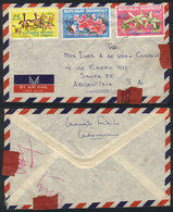 INDONESIA: Cover Sent To Argentina In 1976, Where It Received SEALS Due To Its Bad Condition, Interesting! - Indonesien