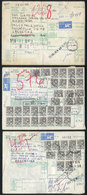 ISRAEL: 3 Despatch Notes Sent To Argentina With Nice Postages, Interesting! - Sonstige & Ohne Zuordnung