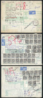 ISRAEL: 3 Despatch Notes Sent To Argentina With Nice Postages, Interesting! - Andere & Zonder Classificatie