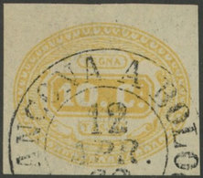 ITALY: Sc.J1, 1863 10c. Yellow, Used, Excellent Quality! - Zonder Classificatie