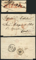 ITALY: Wrapper That Contained Printed Matter Sent From NIZZA To Tortosa (Spain) In Late MAR/1849, With The Very Nice Red - Ohne Zuordnung