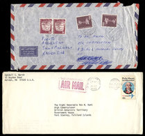 FALKLAND ISLANDS/MALVINAS: 8 Covers Sent From Different Countries To The Falkland Islands, Dispatched Soon After The End - Islas Malvinas
