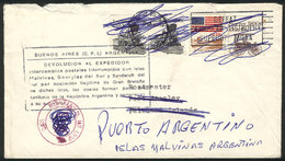 FALKLAND ISLANDS/MALVINAS: Cover Sent From USA On 16/JUN/1982 (2 Days After The End Of The Argentina-Great Britain War O - Falkland Islands