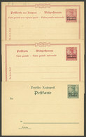 GERMAN MOROCCO: 3 Old Unused Postal Cards, One Double! - Morocco (offices)