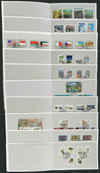 UNITED NATIONS: 38 Folders With Issues Of The Years 1975 To 1990 Approx., With Postmarks Of First Day Of Issue, Sent As  - ONU