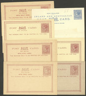 NEW ZEALAND: 7 Old Unused Postal Stationeries, 3 Cards Are Double (with Reply Paid), Excellent Quality! - Entiers Postaux