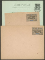 OBOCK: 3 Old Postal Stationeries (1 Double Card With Paid Reply) + 2 Envelopes (1 With Minor Fault), Fine Quality - Otros & Sin Clasificación