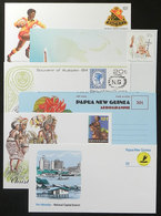 PAPUA NEW GUINEA: 30 Postal Stationery Items Issued Between 1984 And 1990 Approx., Very Thematic, All Of Excellent Quali - Papua-Neuguinea