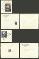 PERU: 2 Used Covers With Interesting Postage Of Overprinted Stamps! - Perù