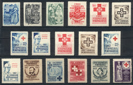 PORTUGAL: RED CROSS: 17 Interesting Cinderellas, VF Quality! - Other & Unclassified