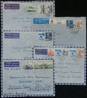 SWITZERLAND: 5 Airmail Covers Sent To Argentina In 1945/6, Handsome! - Autres & Non Classés