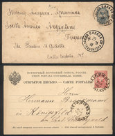 UKRAINE: Card Sent From BIEV To Germany On 1/MAR/1887 + Cover Sent From ODESSA To Tucumán (Argentina) On 28/AU/1901, Ver - Ucrania
