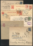 UKRAINE: 6 Covers Or Cards Used Between 1901 And 1906, With Some Very Interesting Postmarks, Excellent Quality! - Ucrania