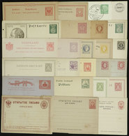 WORLDWIDE: 25 Old Postal Stationeries Of Varied Countries, Some Very Interesting, A Few With Defects On Back (adherences - Autres & Non Classés