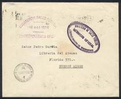 URUGUAY: Cover Of The Ministry Of Public Health Sent Stampless To Argentina On 10/AU/1938, Datestamped "SUCURSAL DE ZONA - Uruguay