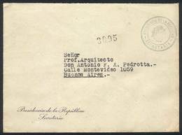 URUGUAY: Cover Of The Secretariat Of The Presidency, Sent Stampless To Argentina On 17/MAR/1943, Nice Postal Markings, V - Uruguay