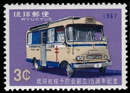 (029) Ryu Kyu   1967 / Car / Voiture / Oldtimer / Ambulance / Krankenwagen   ** / Mnh  Michel 192 - Ryukyu Islands