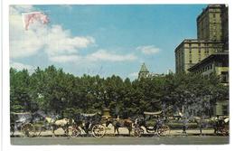 U.S.A. Stati Uniti D’America Carriages On 59th Street, New York City Viaggiata 1974 Condizioni Come Da Scansione - Panoramic Views