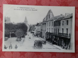 Delcampe - Dep 86 , Cpa CHAUVIGNY , 7 , Un Coin De La Place Du Marché  (S.139) - Chauvigny