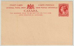 Carte Postale P15 (Webb) 2 Cents Vermillon Neuve VF - 1860-1899 Reinado De Victoria