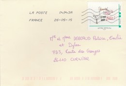 MONTIMBRAMOI C EST UNE FILLE 20G SUR LETTRE ENTIERE 2015 - Cartas & Documentos