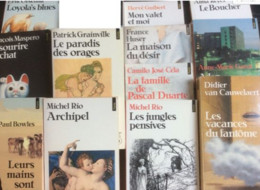 Lot De 15 livres Points Seuil : H. Le Corre-M. Rio-A.M. Garat-D. Van Cauwelaert-P. Grainville-H. Guibert-F. Huser-C.J. C - Wholesale, Bulk Lots