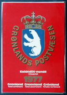 GREENLAND 1977 Year Pack  GREENLAND. 1. Year. 1977 THICK, Value 450 Kr.. Complete Map, Incl. Christmas Stam  ( Lot Kas) - Años Completos