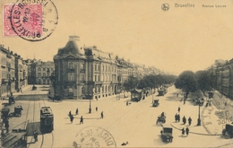 CPA - Belgique - Brussels - Bruxelles - Avenue Louise - Corsi