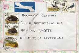 South Africa 1995 - Hertzogville Letter Via Macedonia.nice Stamps - Animals,birds - Storia Postale