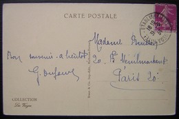 1934 Vittel Établissements (Vosges), Cachet Sur Carte De Gerardmer - 1921-1960: Periodo Moderno