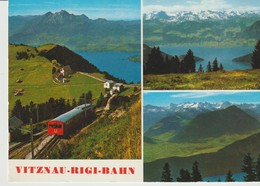 Delcampe - C.P. - PHOTO - VITZNAU RIGI BAHN - OBERHALB RIGI STAFFEL - BLICK AUF PILATUS - URNER - UNTERWALDNER UND BERNER ALPEN - - Vitznau