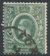 East Africa & Uganda Protectorates. 1912-21 KGV. 3c Used. Mult Crown CA W/M. SG 45 - Protectorats D'Afrique Orientale Et D'Ouganda