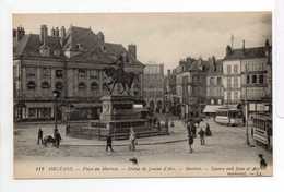 - CPA ORLEANS (45) - Place Du Martroi - Staue De Jeanne D'Arc (avec Tramways) - Editions Lévy 112 - - Orleans