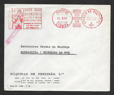 Portugal EMA Cachet Rouge Industrie Acier Roechling Soldat Médiéval 1962 Steel Industry Medieval Knight Meter Franking - Maschinenstempel (EMA)