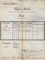 VP14.925 - MILITARIA - TOULOUSE 1855 - Avis De Passage De Troupes 1er Hussards X CARCASSONNE X VALENCE X ANGERS - Documenten