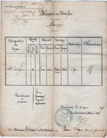 VP14.926 - MILITARIA - TOULOUSE 1850 - Avis De Passage De Troupes 44 ème De Ligne X VALENCE D'AGEN - Documenten