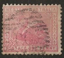 Timbre Australie 1890-93 Filigrane Couronne - Usados