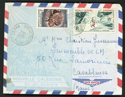 LA FOA POUR LE MAROC 1963. N°291 + Poste Aérienne N°67. Obl C.à.d. "LA FOA NOUVELLE CALEDONIE 29/1/63" Pour Casablanca - Covers & Documents