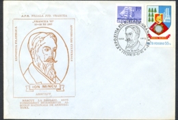 78848- ION MINCU, ARCHITECT, SPECIAL COVER, 1982, ROMANIA - Covers & Documents