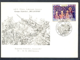 78849- PRINCE STEPHEN THE GREAT OF MOLDAVIA, MUSAT FAMILY, SPECIAL COVER, 1983, ROMANIA - Covers & Documents